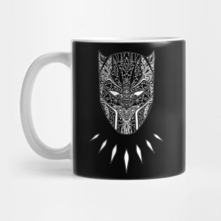 Black Panther Mandala Tribal Mask Mug